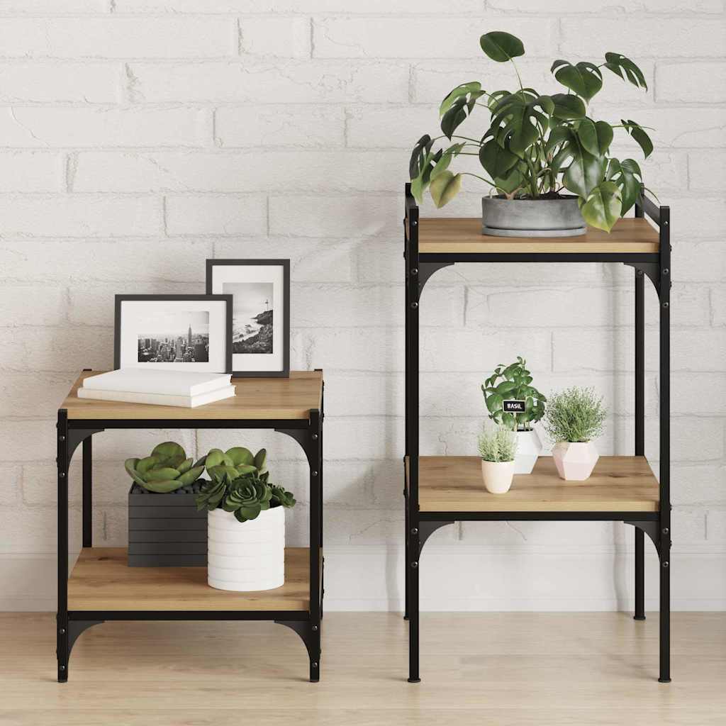 Knygų lentyna 4 pcs Ruda 40 x 40 x 1,5 cm Apdirbta mediena