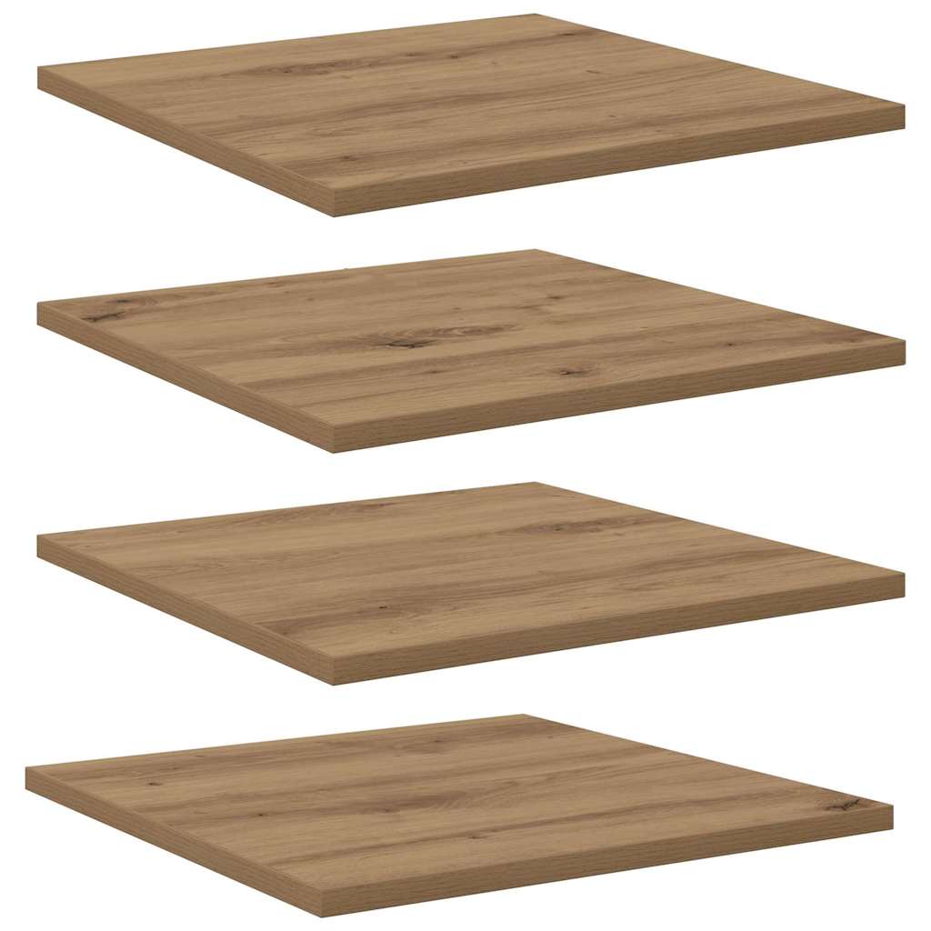 Knygų lentyna 4 pcs Ruda 40 x 40 x 1,5 cm Apdirbta mediena