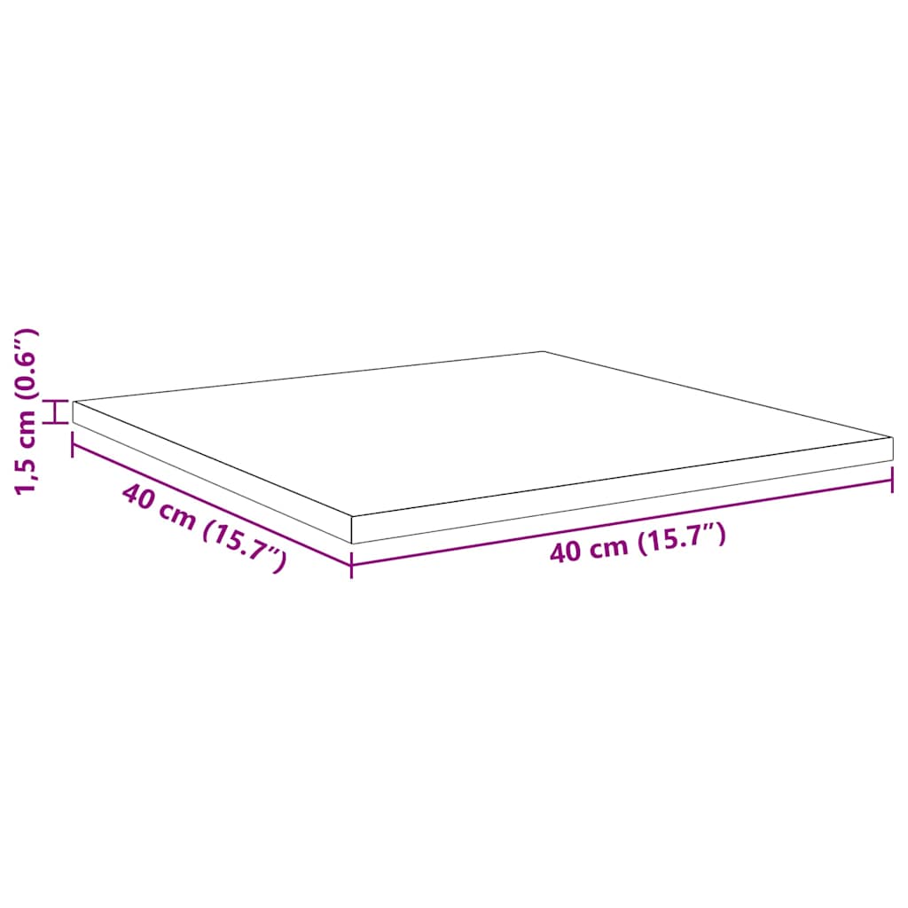 Knygų lentyna 4 pcs Ruda 40 x 40 x 1,5 cm Apdirbta mediena