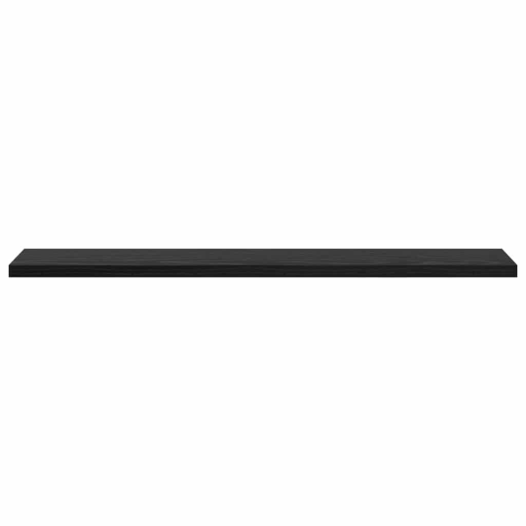 Knygų lentyna 4 pcs Juodas 60 x 10 x 1,5 cm Apdirbta mediena