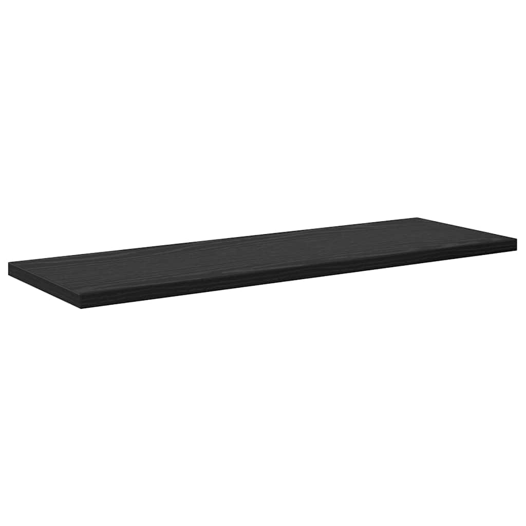 Knygų lentyna 4 pcs Juodas 60 x 20 x 1,5 cm Apdirbta mediena