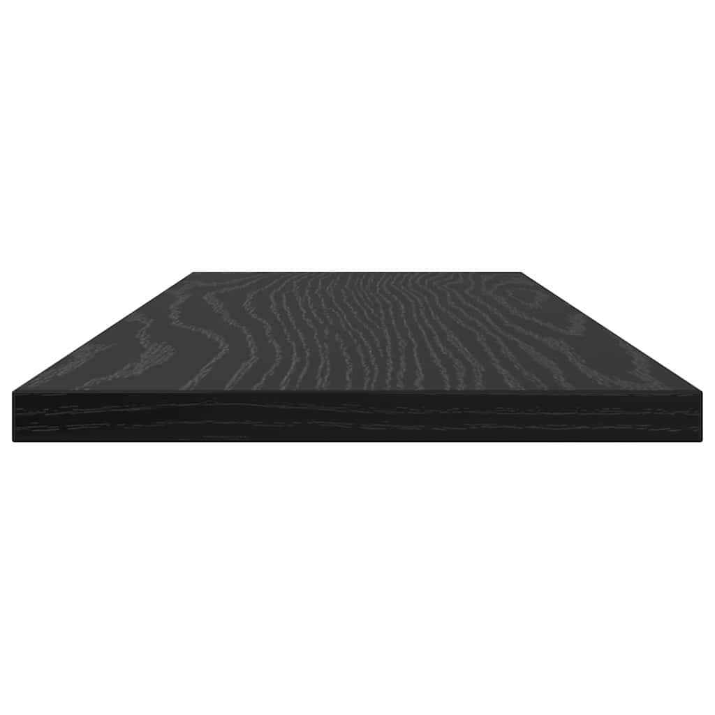 Knygų lentyna 4 pcs Juodas 60 x 20 x 1,5 cm Apdirbta mediena