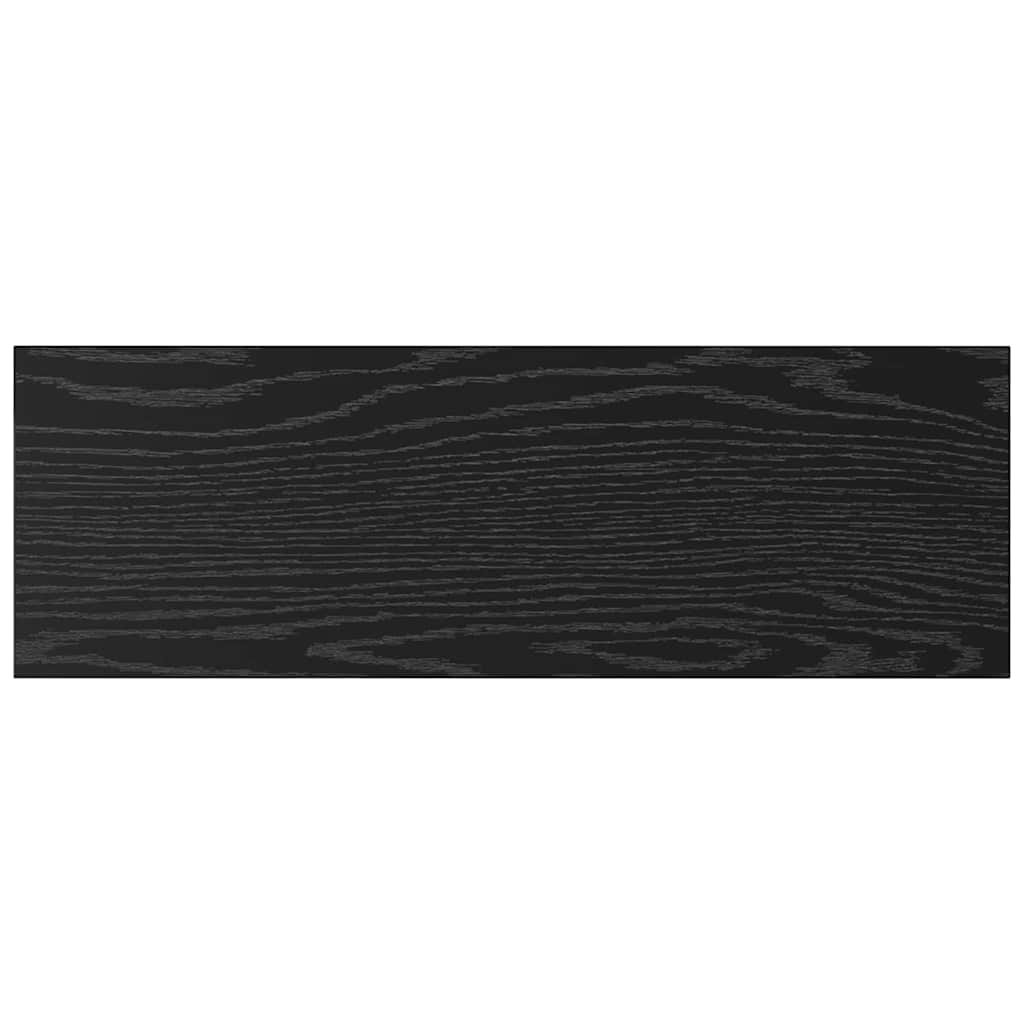 Knygų lentyna 4 pcs Juodas 60 x 20 x 1,5 cm Apdirbta mediena