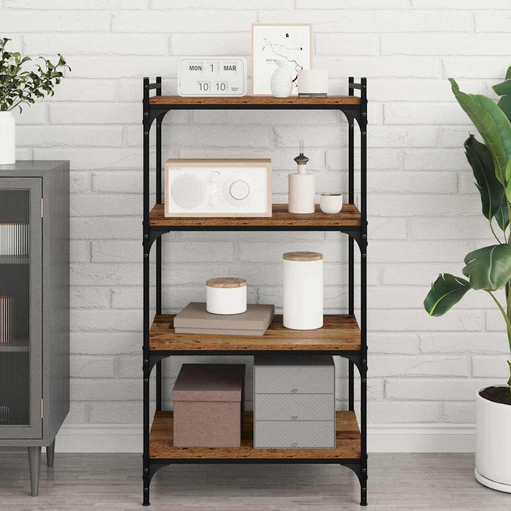 Book Shelves 4 pcs Brown 60 x 40 x 1.5 cm Engineered wood