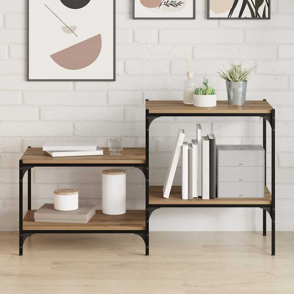Knygų lentyna 4 pcs Ruda 60 x 40 x 1.5 cm Apdirbta mediena