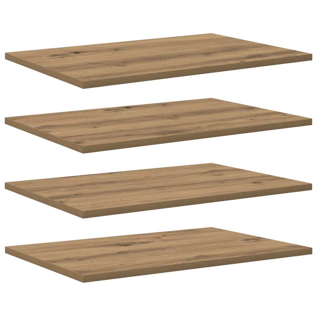 Knygų lentyna 4 pcs Ruda 60 x 40 x 1.5 cm Apdirbta mediena
