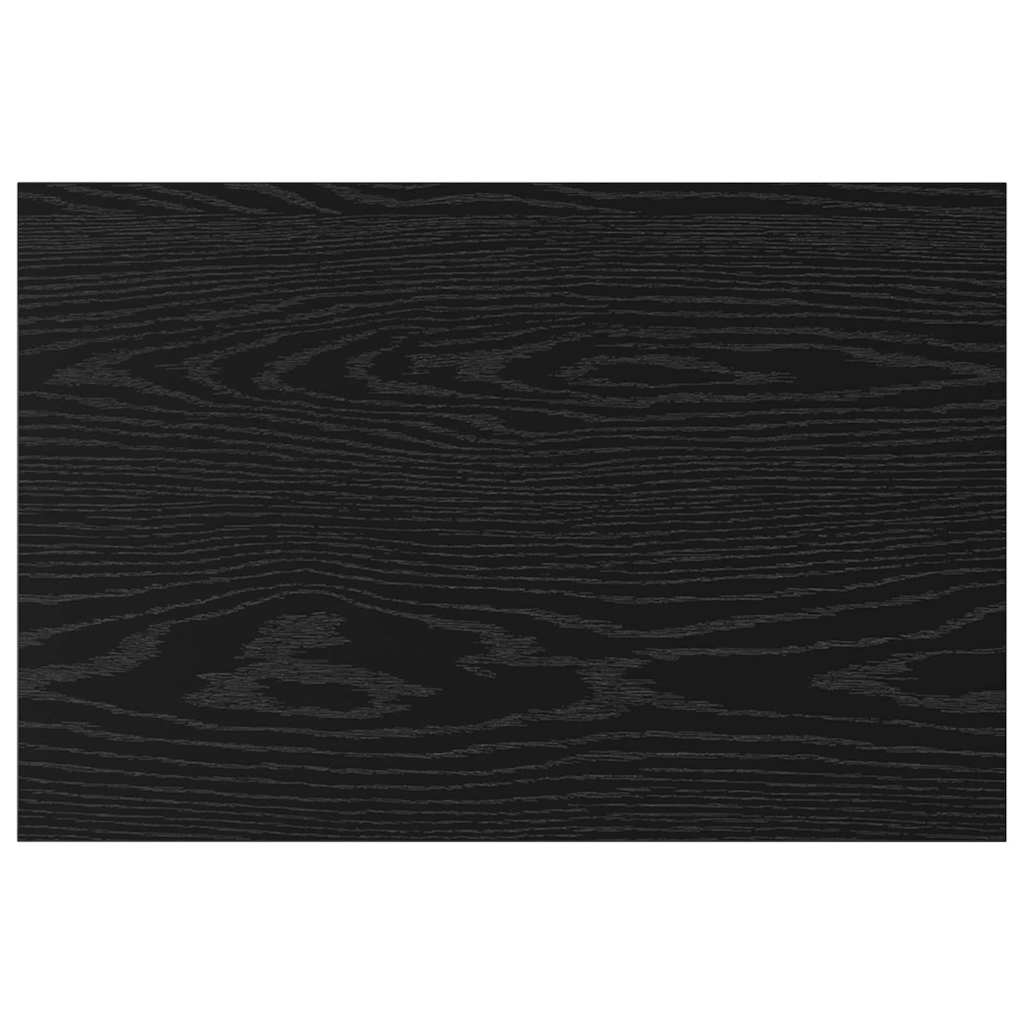 Knygų lentyna 4 pcs Juoda 60 x 40 x 1.5 cm Apdirbta mediena