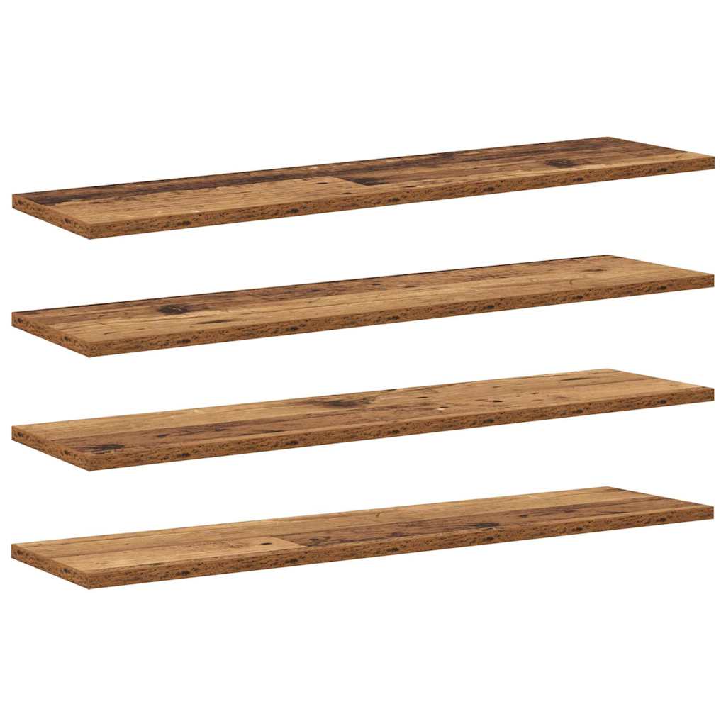 Knygų lentyna 3 aukštų 4 vnt. 80 x 20 x 1,5 cm Apdirbta mediena