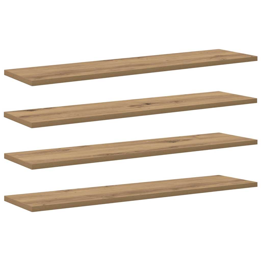 Knygų lentyna 3 aukštų 4 vnt. 80 x 20 x 1,5 cm Apdirbta mediena