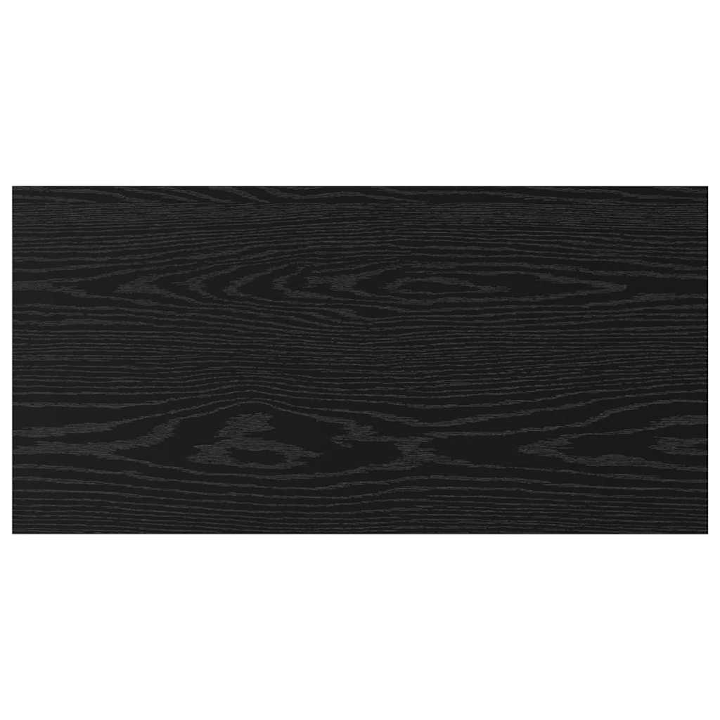Knygų lentyna 4 pcs Juodas 80 x 40 x 1,5 cm Apdirbta mediena
