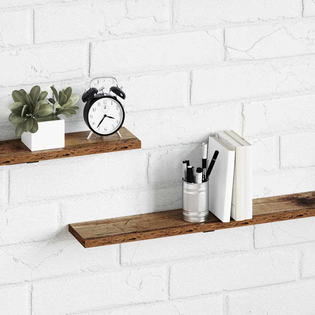 Book shelf 4 pcs Brown 100 x 10 x 1.5 cm Engineered wood