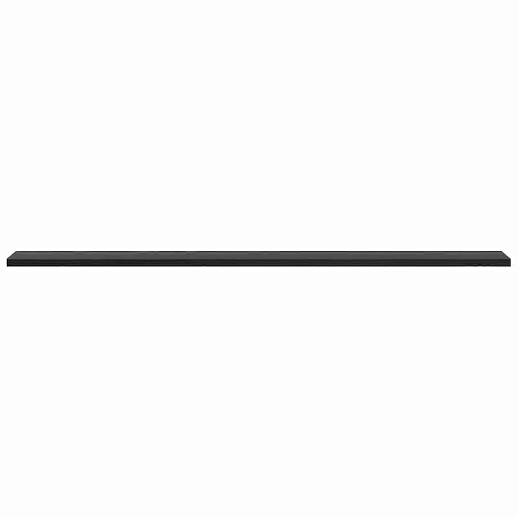Knygų lentyna 4 pcs Juodas 100 x 10 x 1,5 cm Apdirbta mediena
