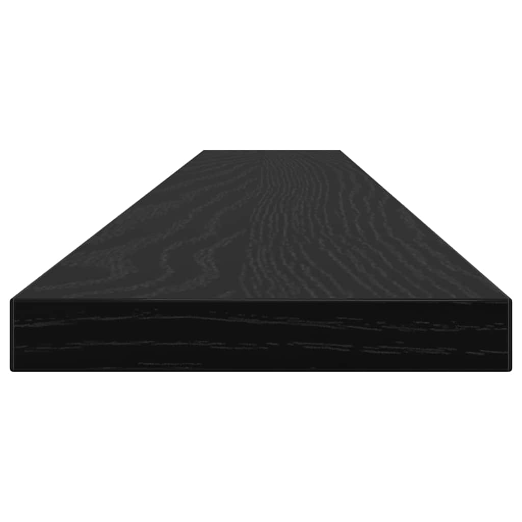Knygų lentyna 4 pcs Juodas 100 x 10 x 1,5 cm Apdirbta mediena