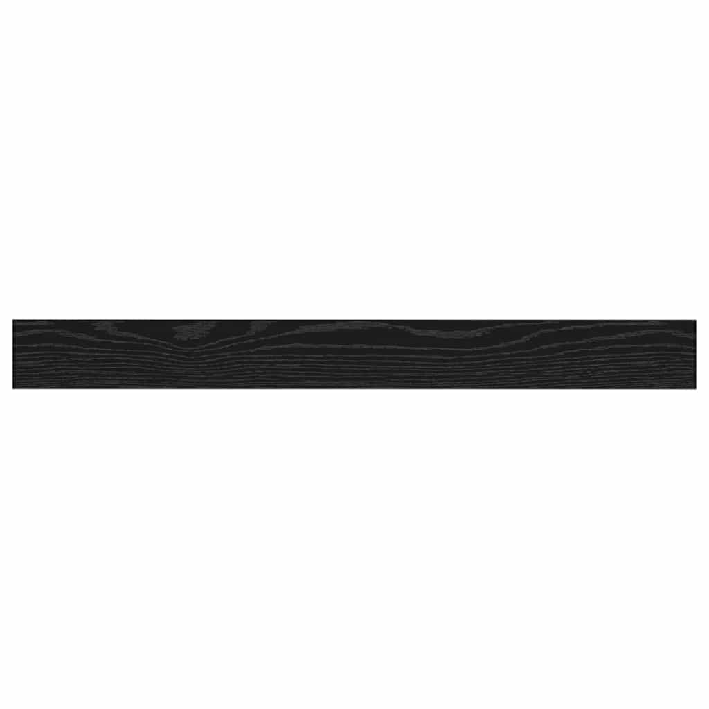 Knygų lentyna 4 pcs Juodas 100 x 10 x 1,5 cm Apdirbta mediena