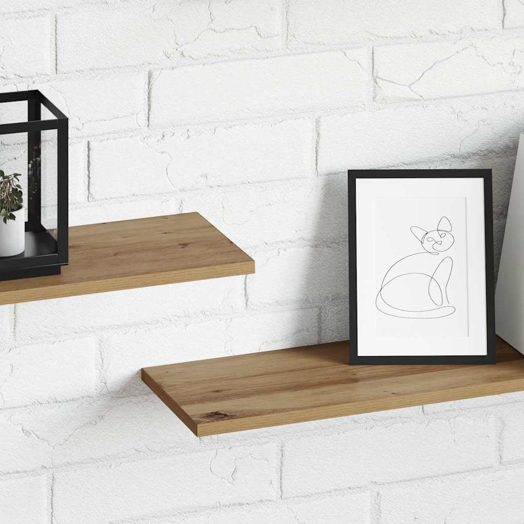Knygų lentyna 4 pcs Ruda 100 x 20 x 1,5 cm Apdirbta mediena