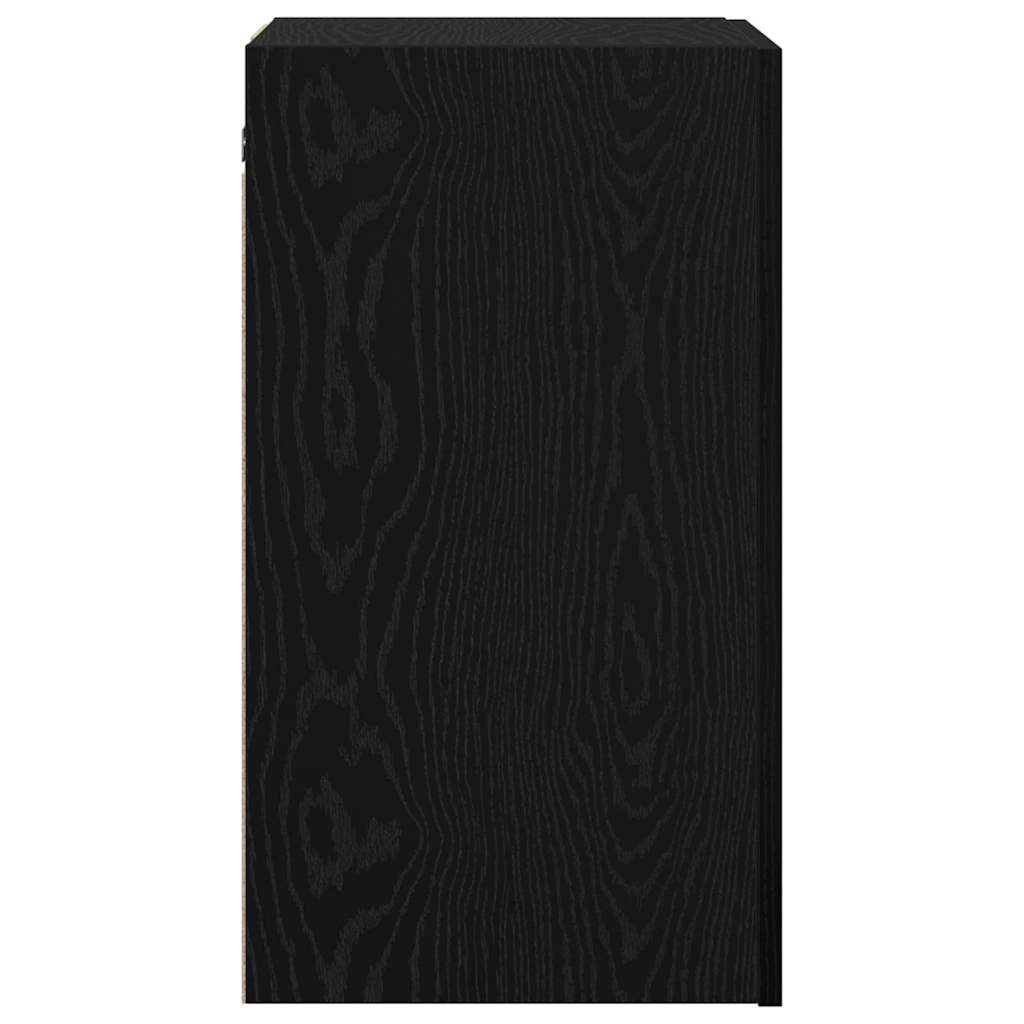 Sieninis televizoriaus stovas 2 pcs Juodas ąžuolas