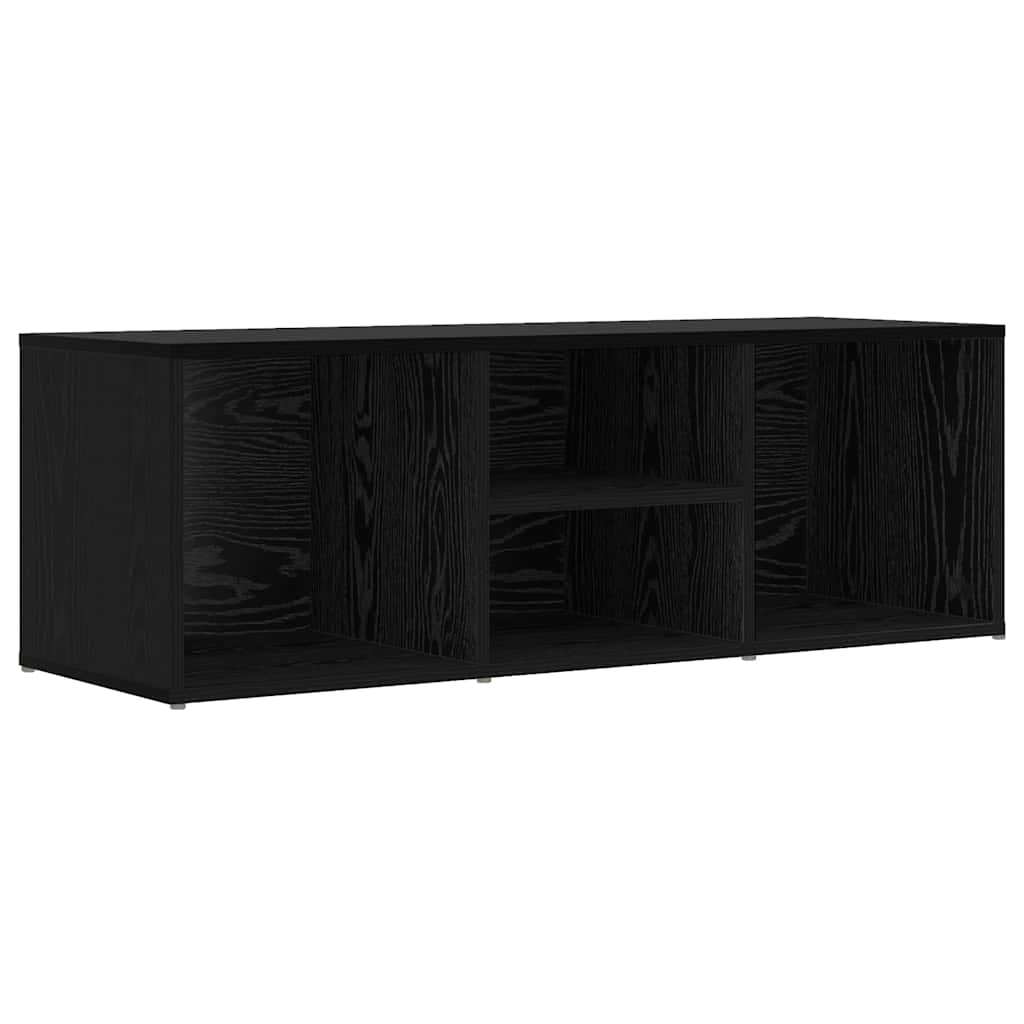 Shoe Bench Black Oak 102 x 35 x 35 cm Engineered Wood