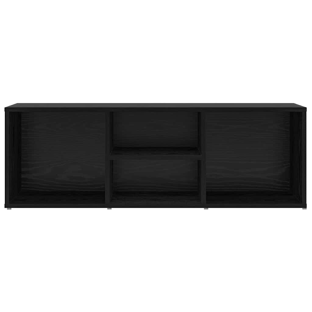 Shoe Bench Black Oak 102 x 35 x 35 cm Engineered Wood