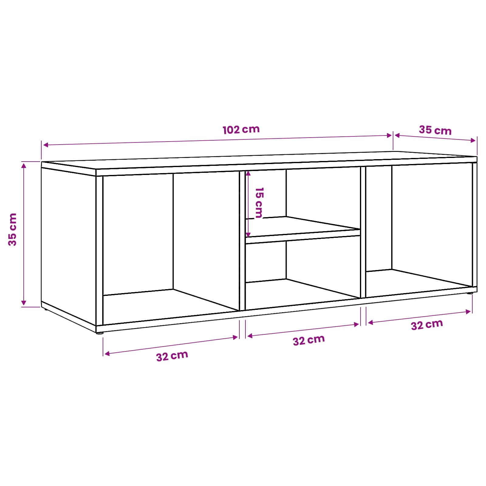 Shoe Bench Black Oak 102 x 35 x 35 cm Engineered Wood