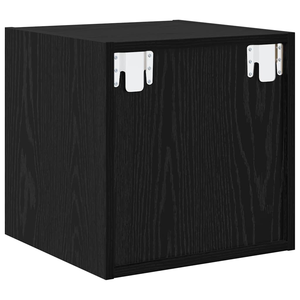Wall cabinet 2 pcs Black oak 37 x 37 x 37 cm