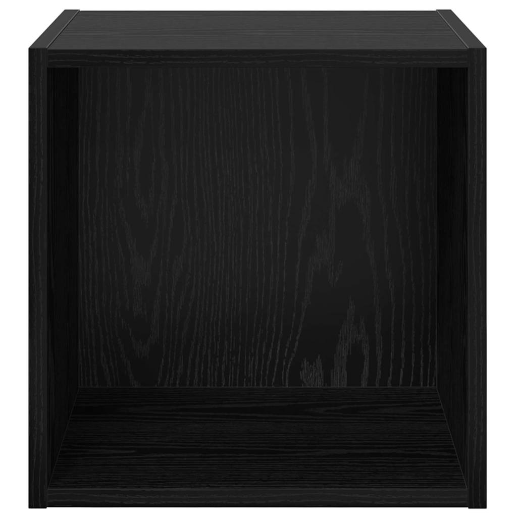 Wall cabinet 2 pcs Black oak 37 x 37 x 37 cm
