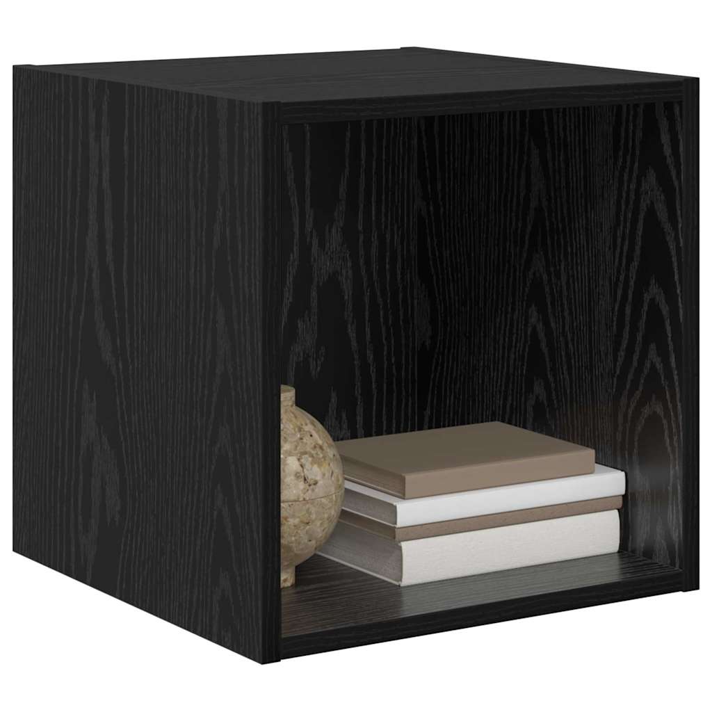Wall cabinet 2 pcs Black oak 37 x 37 x 37 cm