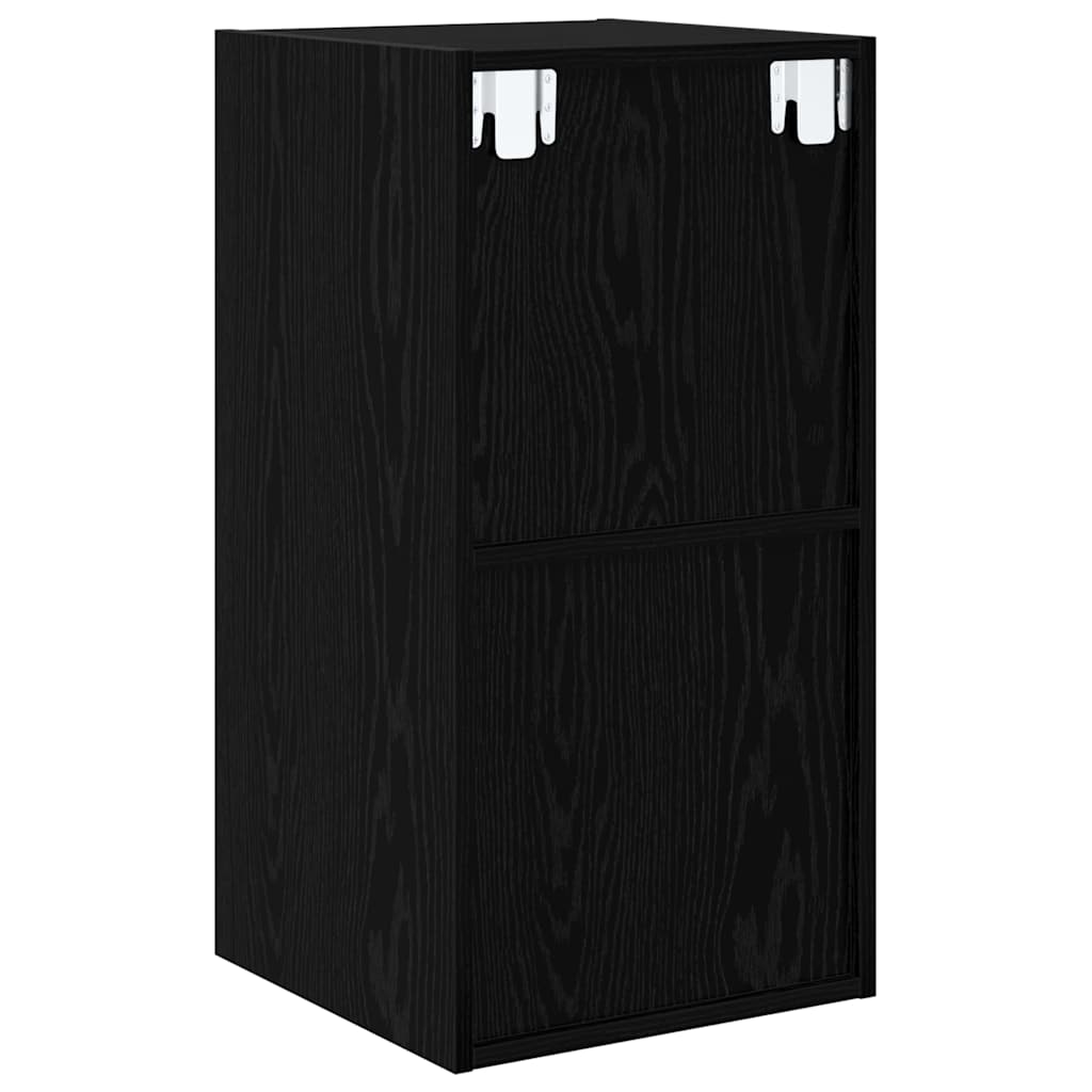 TV cabinet black oak 37 x 37 x 72 cm Engineered wood