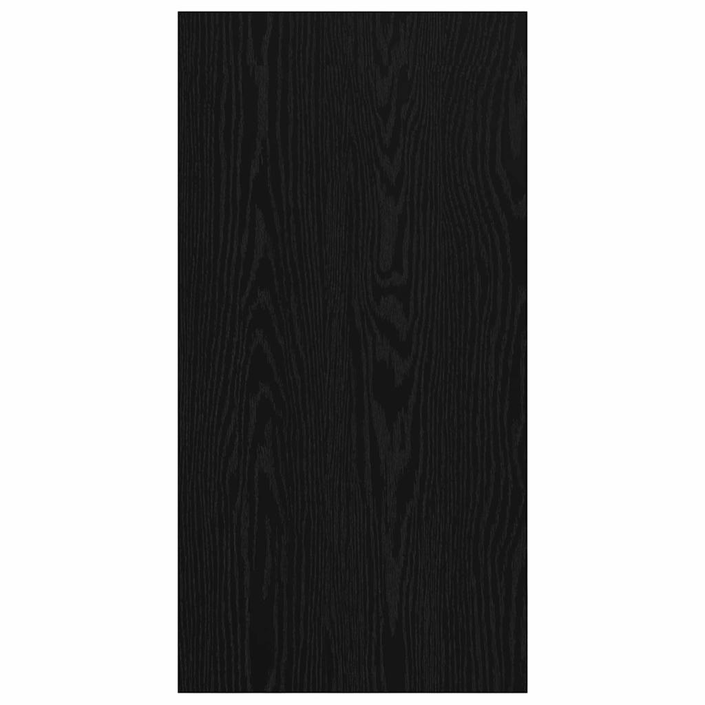 TV cabinet black oak 37 x 37 x 72 cm Engineered wood