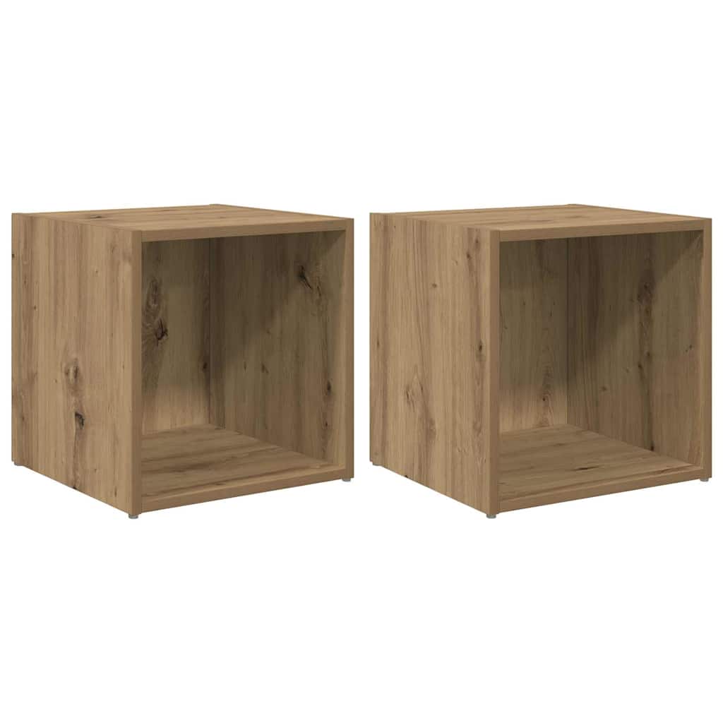 Televizoriaus spintelė 2 pcs Ruda