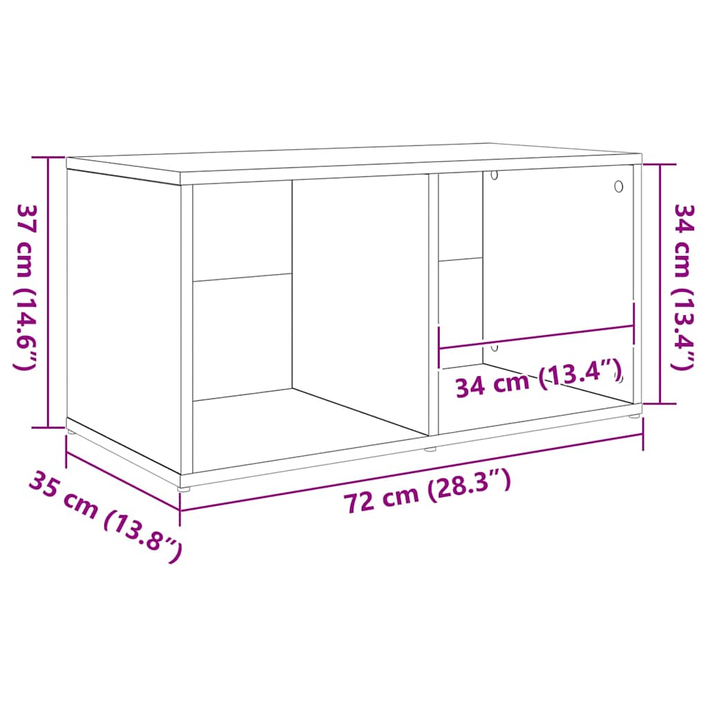 TV cabinet artisan oak Engineered wood
