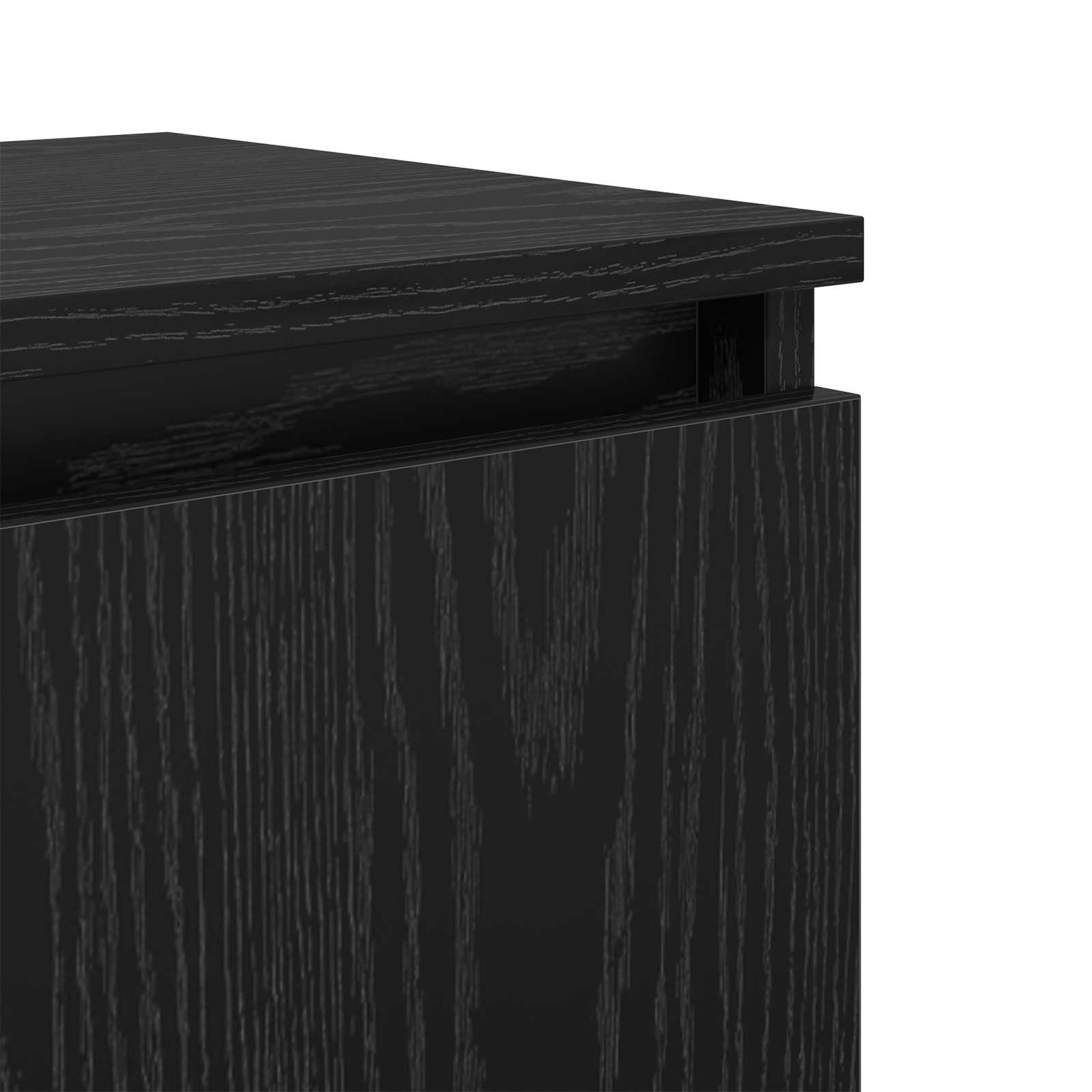 Bedside cabinet black oak 40 x 30 x 50 cm