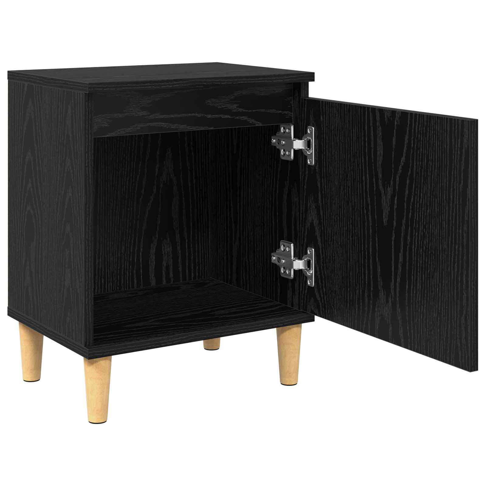 Bedside cabinet black oak 40 x 30 x 50 cm