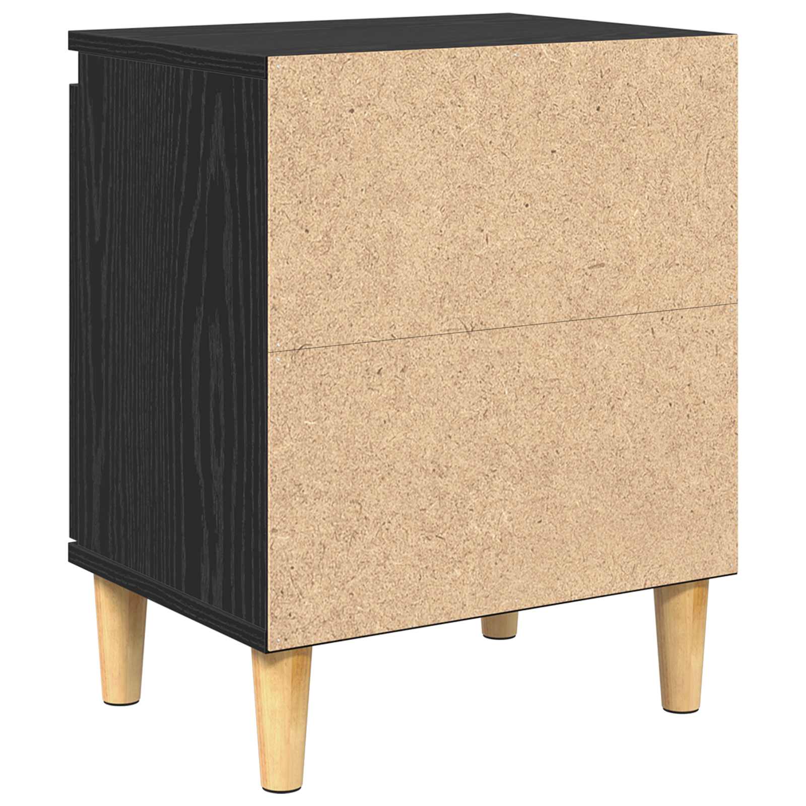 Bedside cabinet black oak 40 x 30 x 50 cm