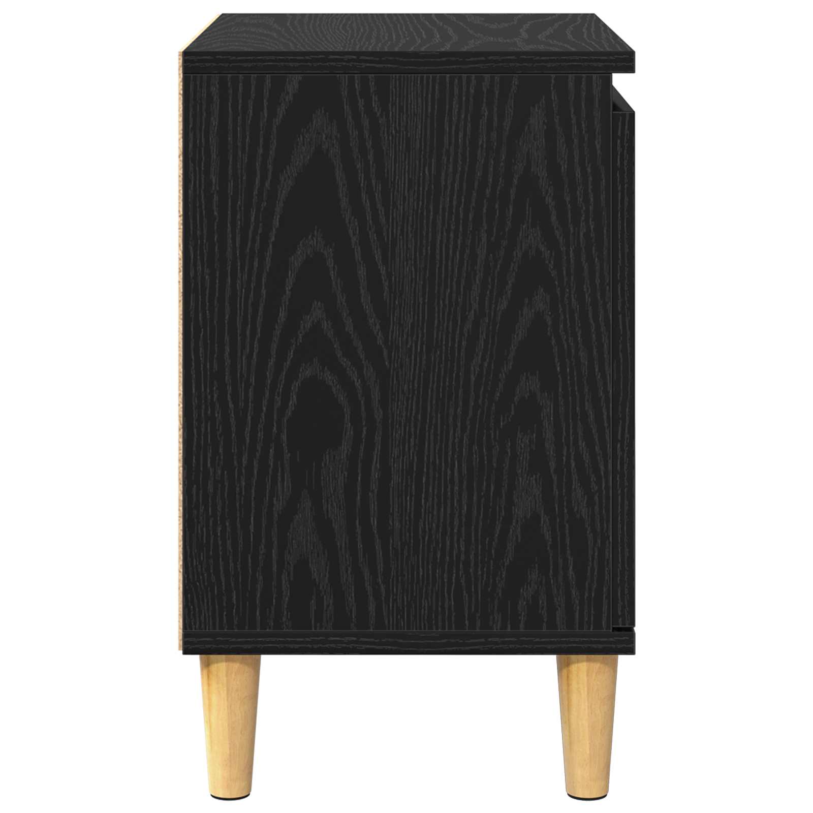 Bedside cabinet black oak 40 x 30 x 50 cm