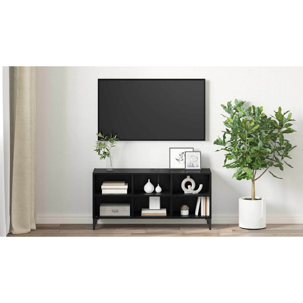 TV spintelių komplektas Juodas 103,5 x 30 x 50 cm