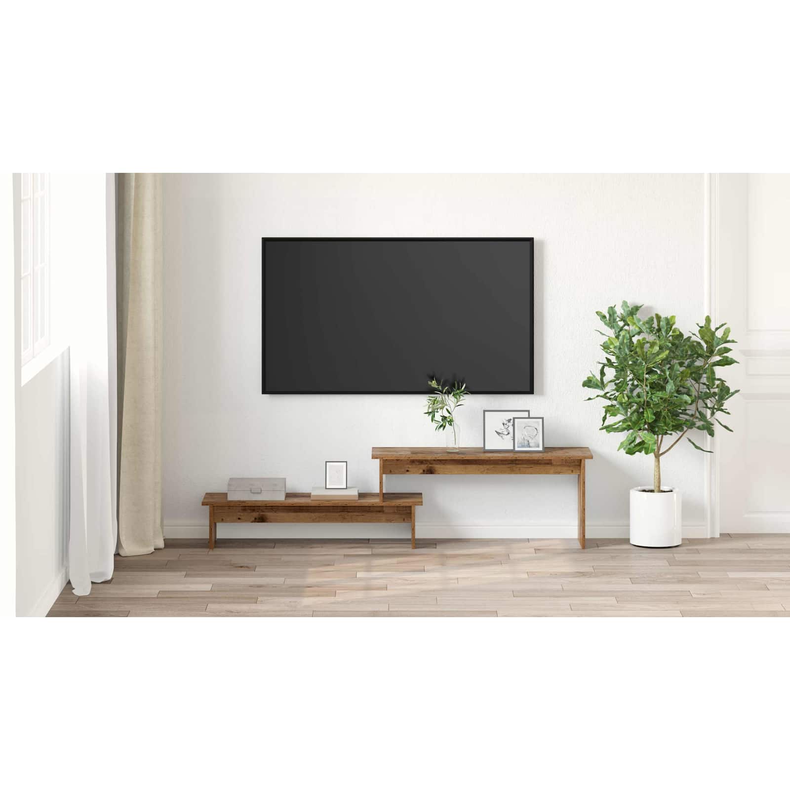 Televizoriaus spintelė Sena mediena 180 x 30 x 43 cm