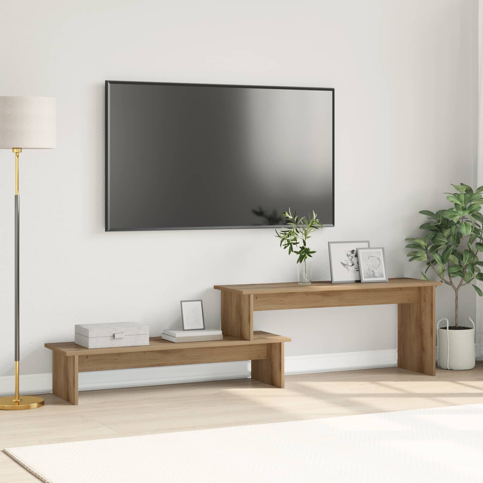 Televizoriaus spintelė artisano ąžuolo 180 x 30 x 43 cm