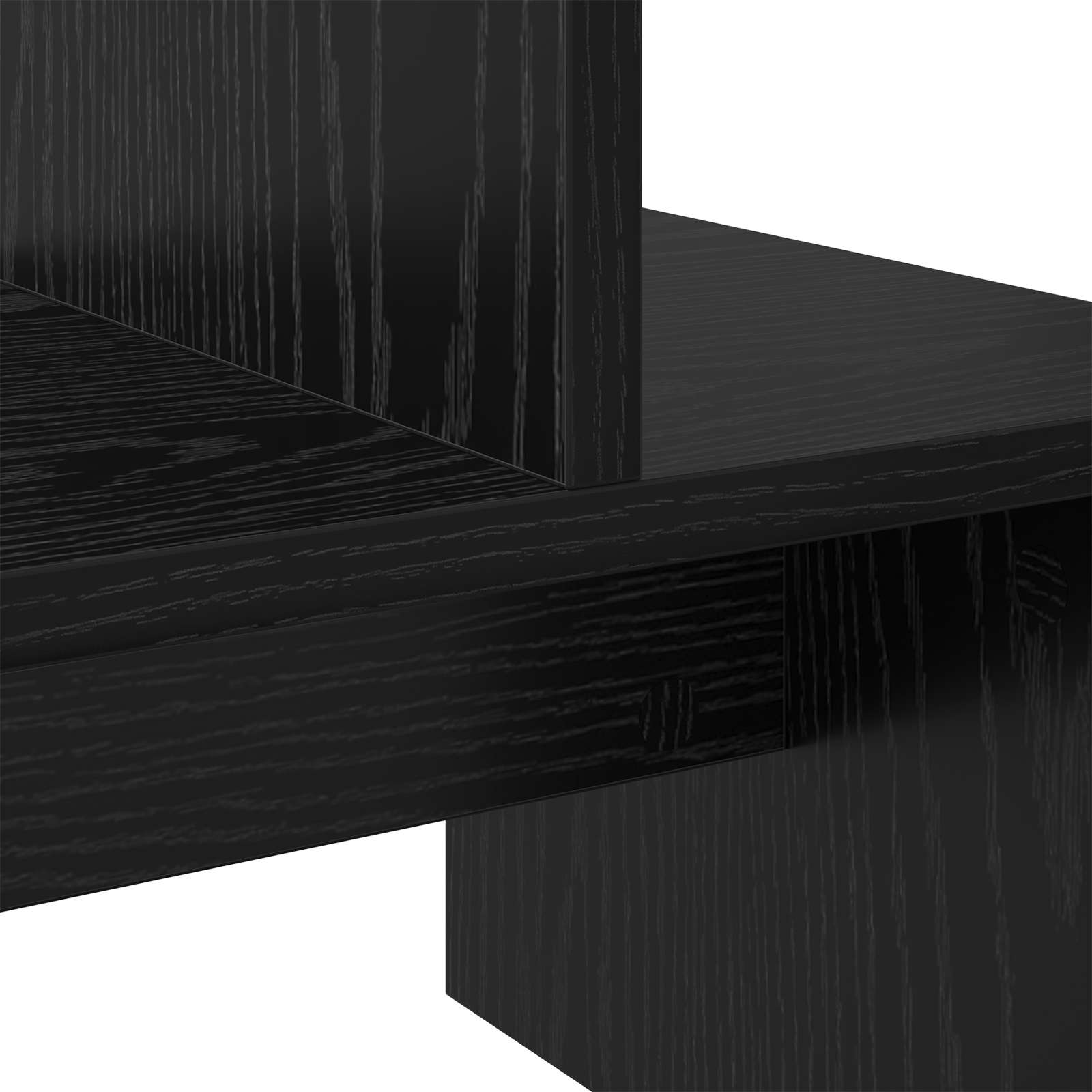 TV cabinet black oak 180 x 30 x 43 cm