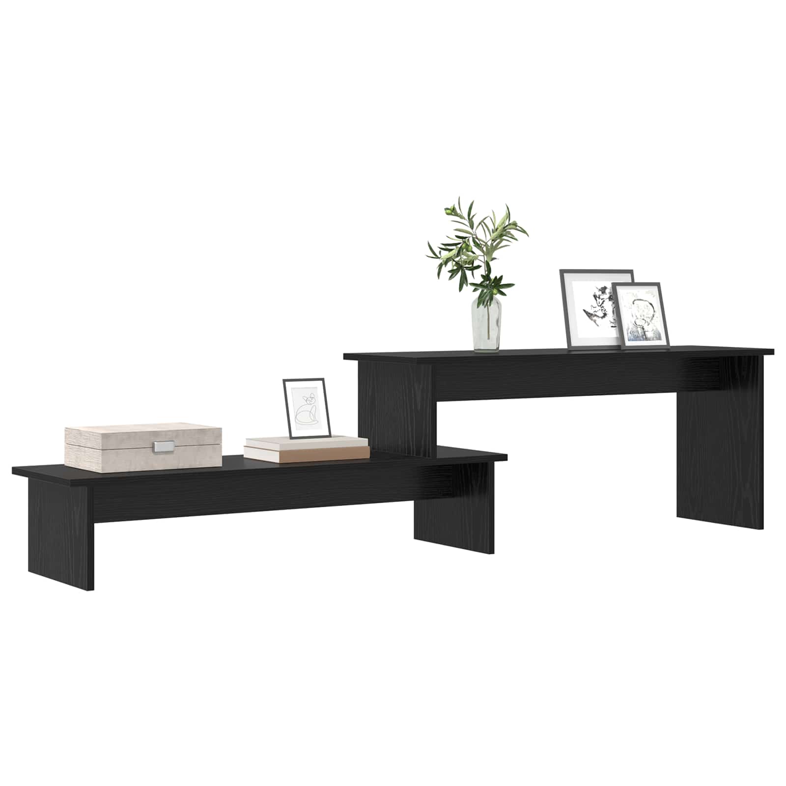 TV cabinet black oak 180 x 30 x 43 cm