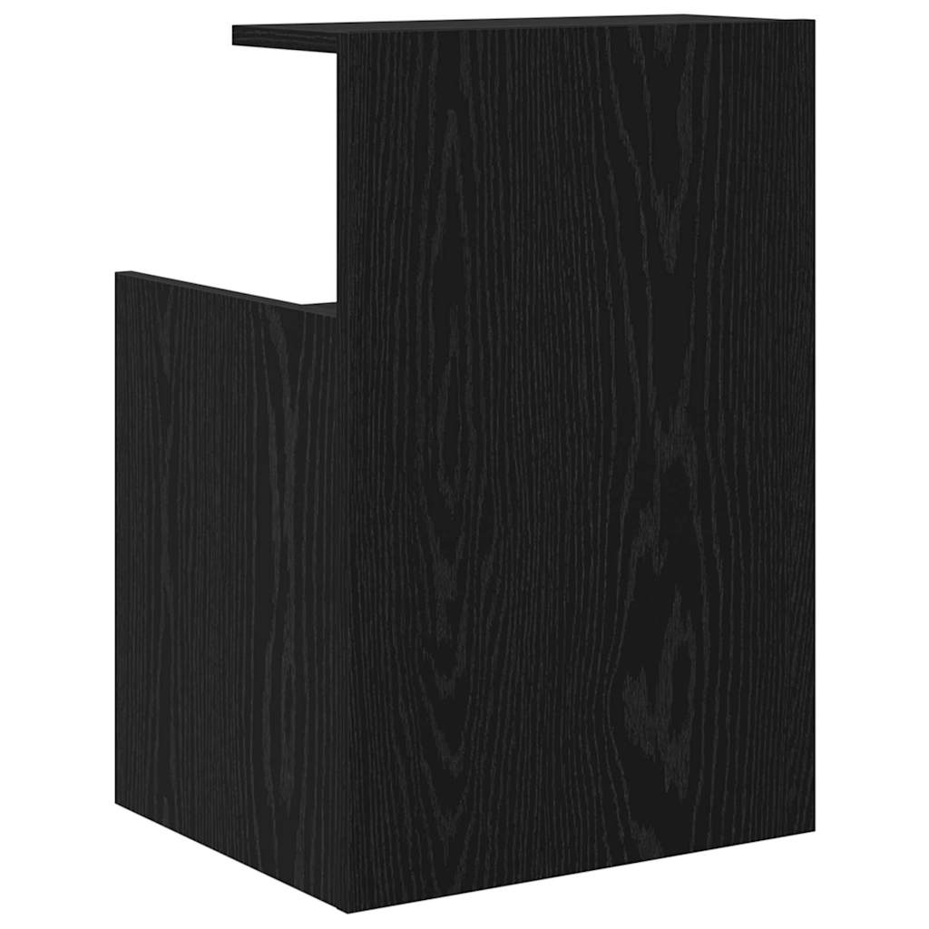 Šalia lovos spintelė 2 pcs Juodas ąžuolas 40 x 35 x 60 cm