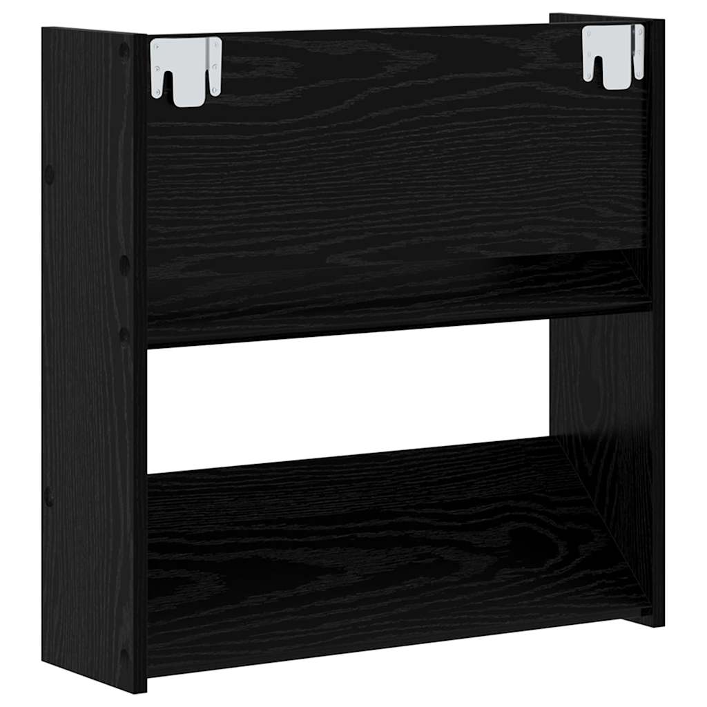Batu skrynia su lentyna 2 pcs Juodas ąžuolas 60 x 18 x 60 cm