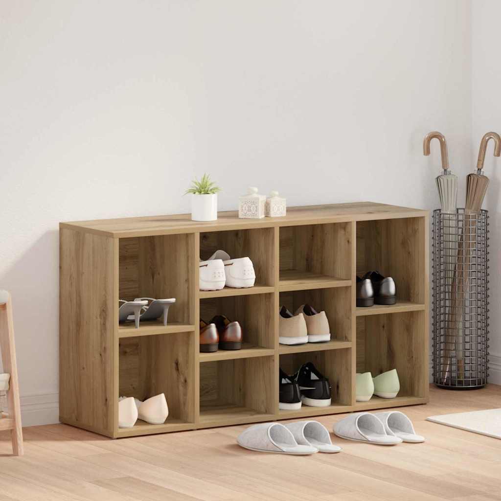 Shoe Bench with Shelf Artisan Oak 103 x 30 x 54.5 cm