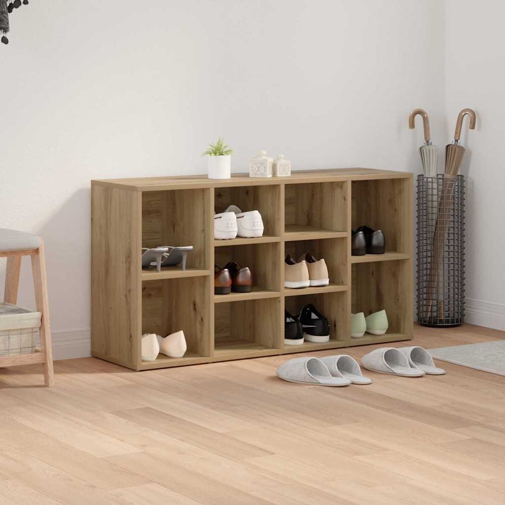 Shoe Bench with Shelf Artisan Oak 103 x 30 x 54.5 cm
