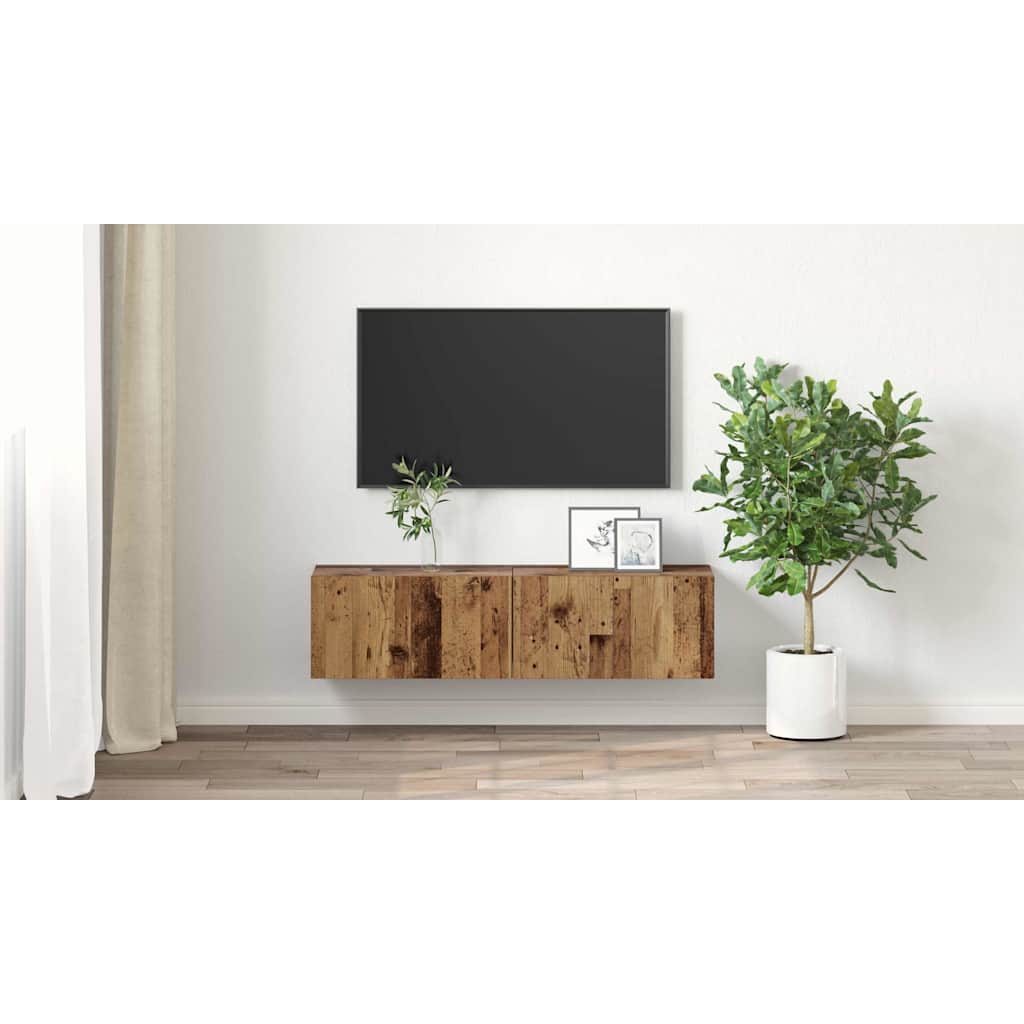 TV spintelių komplektas 2 pcs Įvairiaspalvis 60 x 30 x 30 cm