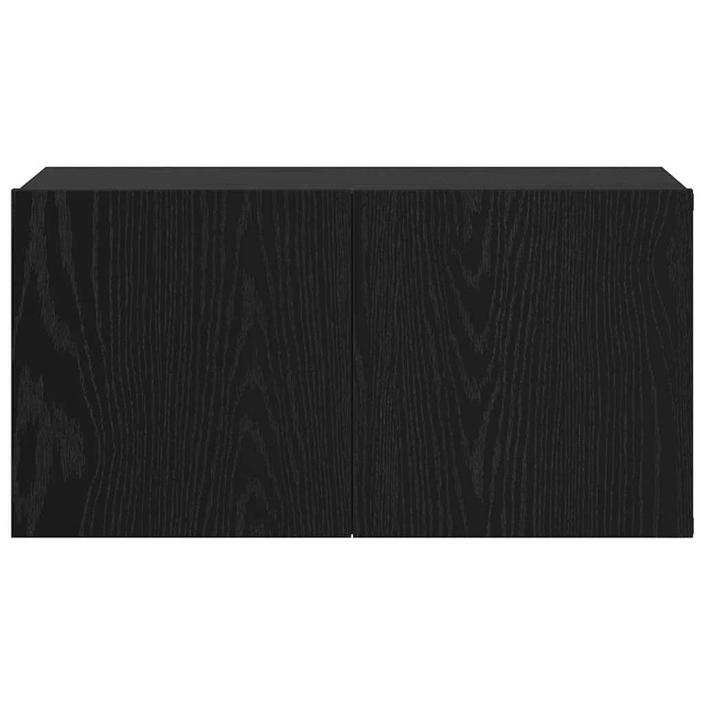 Televizora skapīšu komplekts Melns 60 x 30 x 30 cm Apstrādāta koksne