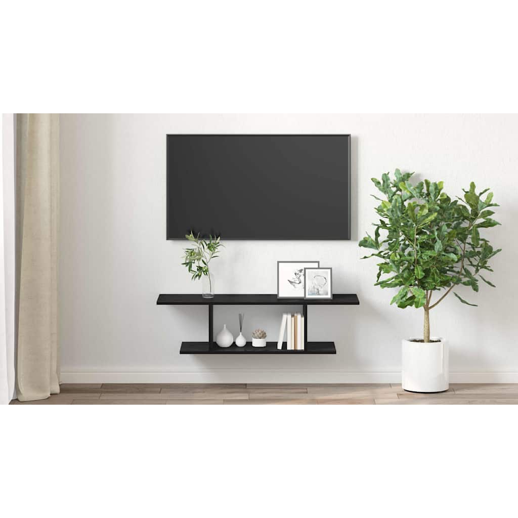 TV spintelių komplektas Juoda 103 x 30 x 26,5 cm