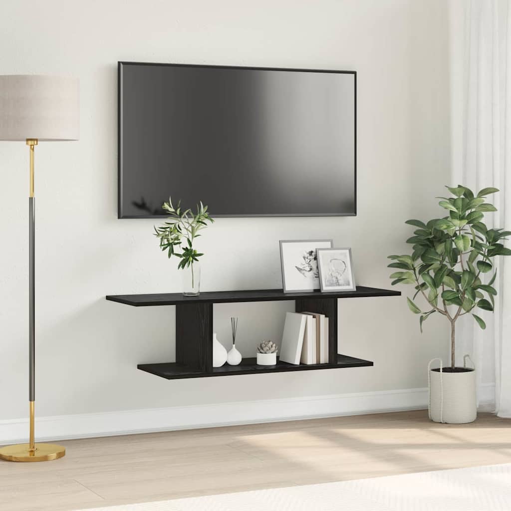 TV spintelių komplektas Juoda 103 x 30 x 26,5 cm