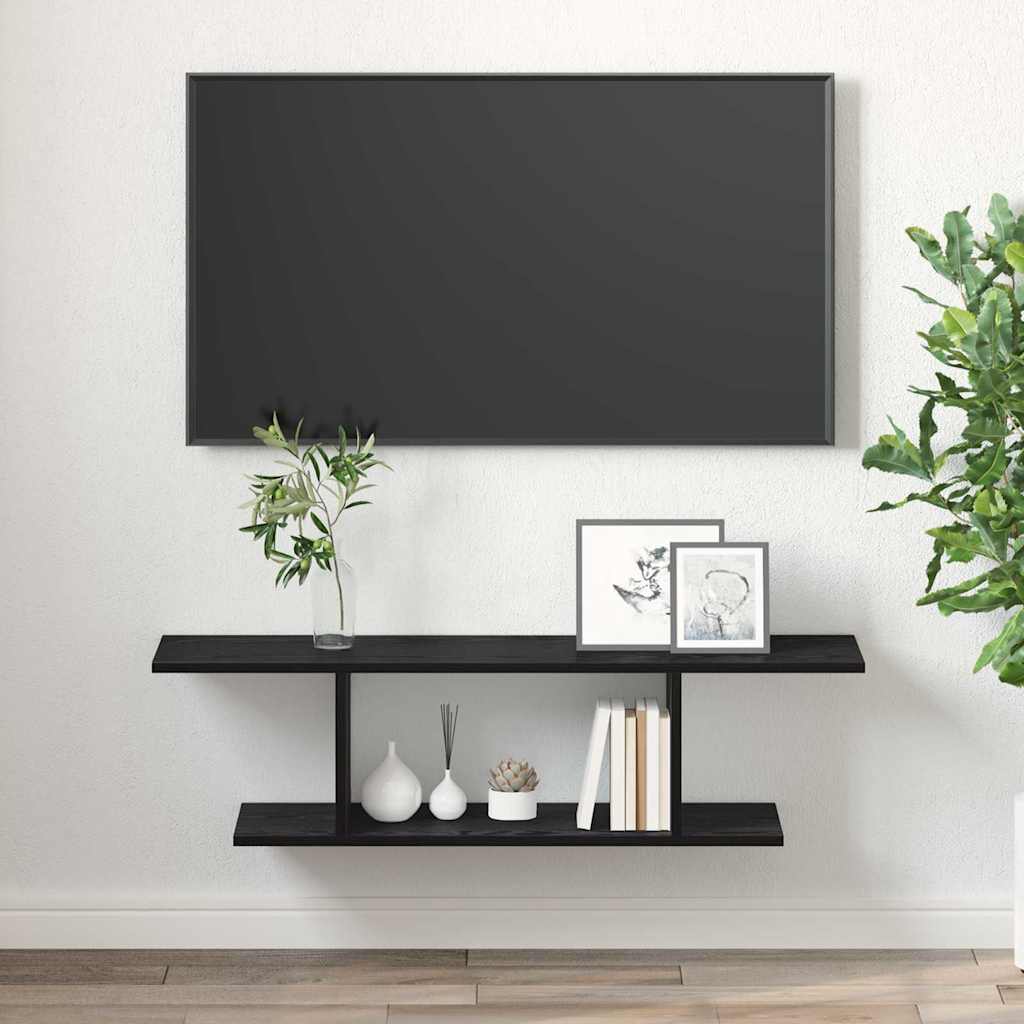 TV spintelių komplektas Juoda 103 x 30 x 26,5 cm