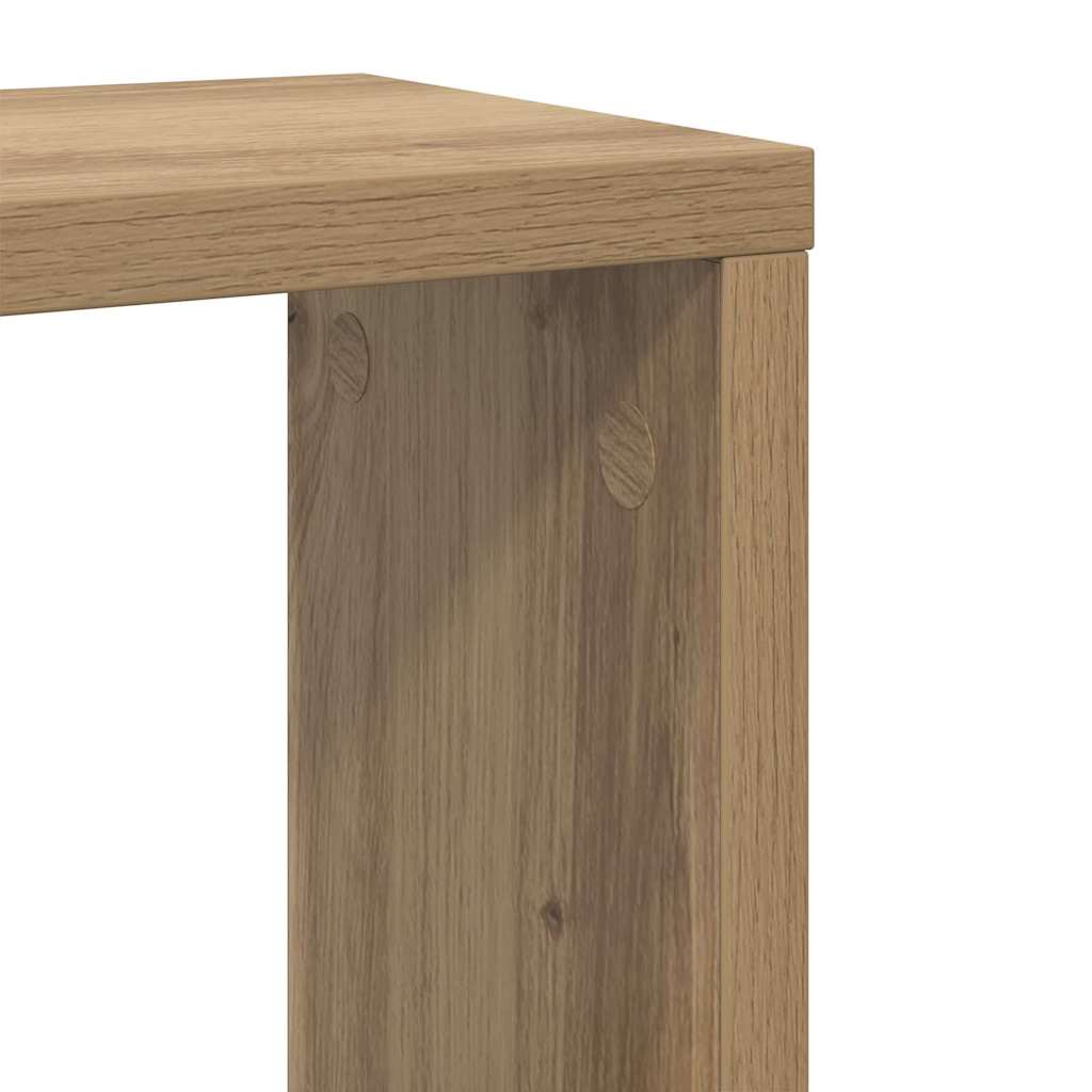 Wall shelves 2 pcs Artisan oak 26 x 15 x 26 cm