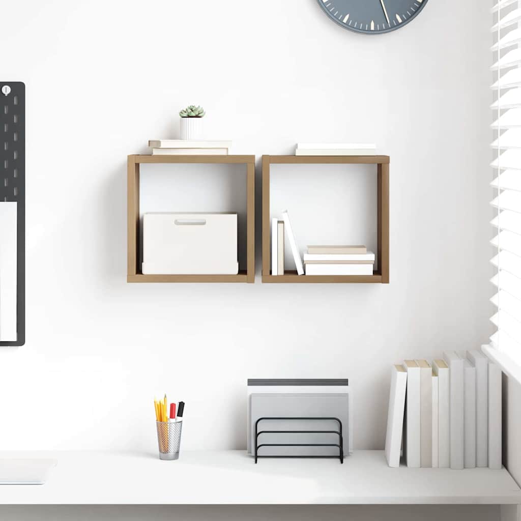 Wall shelves 2 pcs Artisan oak 26 x 15 x 26 cm